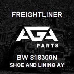 BW 818300N Freightliner SHOE AND LINING AY | AGA Parts