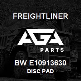 BW E10913630 Freightliner DISC PAD | AGA Parts