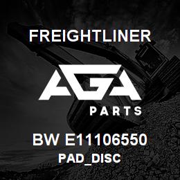 BW E11106550 Freightliner PAD_DISC | AGA Parts