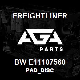 BW E11107560 Freightliner PAD_DISC | AGA Parts