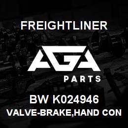 BW K024946 Freightliner VALVE-BRAKE,HAND CONTROL-REAR BRAKE,DASH | AGA Parts