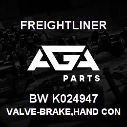 BW K024947 Freightliner VALVE-BRAKE,HAND CONTROL-TRAILER BRAKE,D | AGA Parts