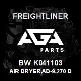 BW K041103 Freightliner AIR DRYER,AD-9,270 DEG,HD BRKT | AGA Parts