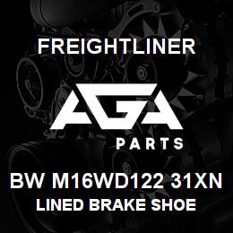 BW M16WD122 31XN Freightliner LINED BRAKE SHOE | AGA Parts