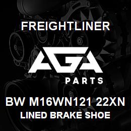 BW M16WN121 22XN Freightliner LINED BRAKE SHOE | AGA Parts