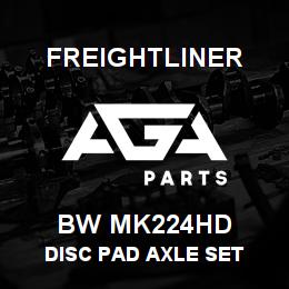 BW MK224HD Freightliner DISC PAD AXLE SET | AGA Parts
