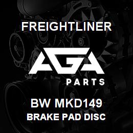 BW MKD149 Freightliner BRAKE PAD DISC | AGA Parts