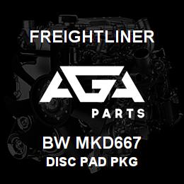 BW MKD667 Freightliner DISC PAD PKG | AGA Parts