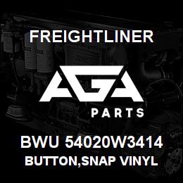 BWU 54020W3414 Freightliner BUTTON,SNAP VINYL | AGA Parts