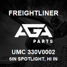 UMC 330V0002 Freightliner 6IN SPOTLIGHT, HI INTENSITY, BLK HEAD | AGA Parts
