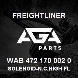 WAB 472 170 002 0 Freightliner SOLENOID-N.C.HIGH FLOW 12V | AGA Parts