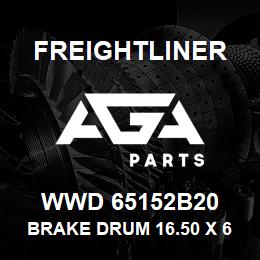 WWD 65152B20 Freightliner BRAKE DRUM 16.50 X 6.0 BAL, PALLET | AGA Parts