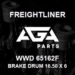 WWD 65162F Freightliner BRAKE DRUM 16.50 X 6.0 | AGA Parts