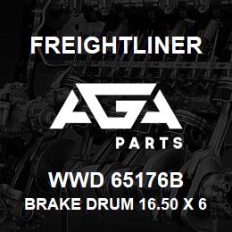 WWD 65176B Freightliner BRAKE DRUM 16.50 X 6.0 BAL | AGA Parts