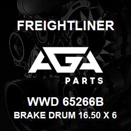 WWD 65266B Freightliner BRAKE DRUM 16.50 X 6.0 BAL. | AGA Parts