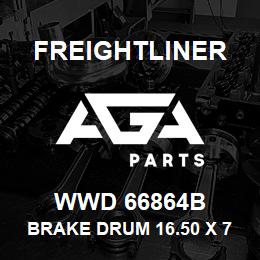 WWD 66864B Freightliner BRAKE DRUM 16.50 X 7.0 BAL. | AGA Parts