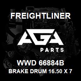 WWD 66884B Freightliner BRAKE DRUM 16.50 X 7.0 BAL. | AGA Parts