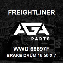WWD 68897F Freightliner BRAKE DRUM 16.50 X 7.0 | AGA Parts