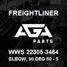 WWS 22305-3464 Freightliner ELBOW, 90 DEG 60 - 50 | AGA Parts