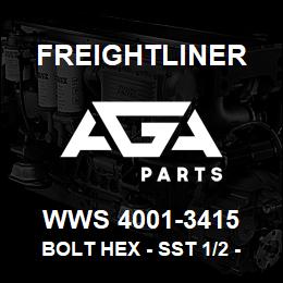 WWS 4001-3415 Freightliner BOLT HEX - SST 1/2 - 13X | AGA Parts