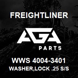 WWS 4004-3401 Freightliner WASHER,LOCK .25 S/S | AGA Parts