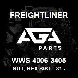 WWS 4006-3405 Freightliner NUT, HEX S/STL 31 - 18 | AGA Parts