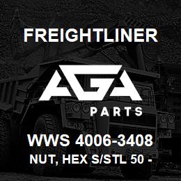 WWS 4006-3408 Freightliner NUT, HEX S/STL 50 - 13 | AGA Parts