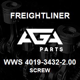 WWS 4019-3432-2.00 Freightliner SCREW | AGA Parts