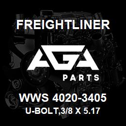 WWS 4020-3405 Freightliner U-BOLT,3/8 X 5.17 | AGA Parts