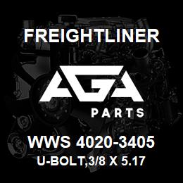 WWS 4020-3405 Freightliner U-BOLT,3/8 X 5.17 | AGA Parts