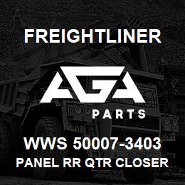 WWS 50007-3403 Freightliner PANEL RR QTR CLOSER | AGA Parts