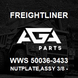 WWS 50036-3433 Freightliner NUTPLATE,ASSY 3/8 - | AGA Parts