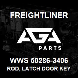 WWS 50286-3406 Freightliner ROD, LATCH DOOR KEY L | AGA Parts