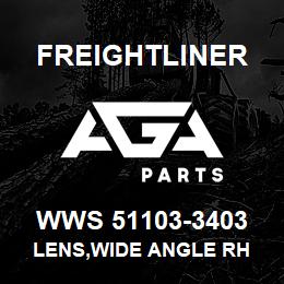 WWS 51103-3403 Freightliner LENS,WIDE ANGLE RH | AGA Parts