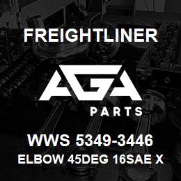 WWS 5349-3446 Freightliner ELBOW 45DEG 16SAE X | AGA Parts