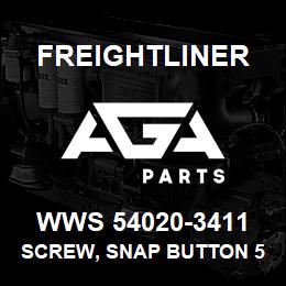 WWS 54020-3411 Freightliner SCREW, SNAP BUTTON 5 | AGA Parts