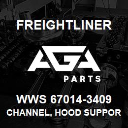 WWS 67014-3409 Freightliner CHANNEL, HOOD SUPPORT | AGA Parts