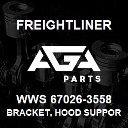 WWS 67026-3558 Freightliner BRACKET, HOOD SUPPORT | AGA Parts