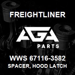 WWS 67116-3582 Freightliner SPACER, HOOD LATCH | AGA Parts