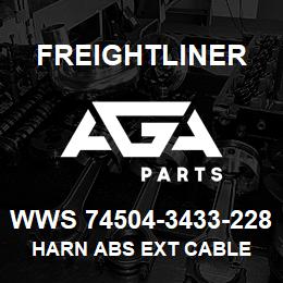 WWS 74504-3433-228 Freightliner HARN ABS EXT CABLE | AGA Parts