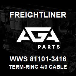 WWS 81101-3416 Freightliner TERM-RING 4/0 CABLE | AGA Parts