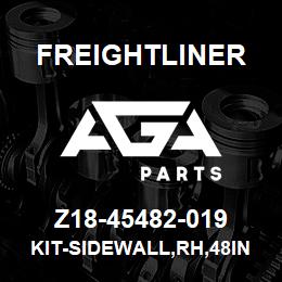 Z18-45482-019 Freightliner KIT-SIDEWALL,RH,48IN SLPRCAB,FLX | AGA Parts