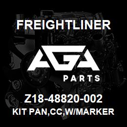 Z18-48820-002 Freightliner KIT PAN,CC,W/MARKER | AGA Parts