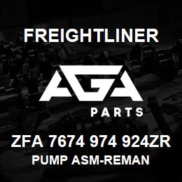 ZFA 7674 974 924ZR Freightliner PUMP ASM-REMAN | AGA Parts