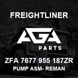 ZFA 7677 955 187ZR Freightliner PUMP ASM- REMAN | AGA Parts