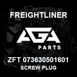ZFT 073630501601 Freightliner SCREW PLUG | AGA Parts