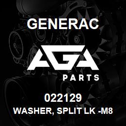 022129 Generac WASHER, SPLIT LK -M8 | AGA Parts
