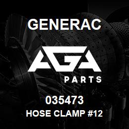 035473 Generac HOSE CLAMP #12 | AGA Parts