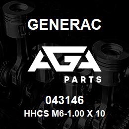 043146 Generac HHCS M6-1.00 X 10 | AGA Parts