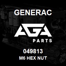049813 Generac M6 HEX NUT | AGA Parts